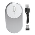 thumbnail image 2 of Mouse, 2.4Ghz Chargeable Optical Mouse Comfortable Ergonomic  for Laptop for Home for Computer for Office Golden,Silver Gray, 2 of 7