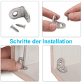 thumbnail image 4 of 20 Pieces Angle Connector 90 Degree Angle Brackets L Shape Right Angle Stainless Steel Corner Bracket Furniture Angle, 4 of 5