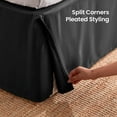 thumbnail image 7 of Sleep Zone Pleated Bed Skirts Queen Size, 15 inch Tailored Drop Easy Fit Bedskirt, Anti-Static, Fade Resistant (Queen, Black), 7 of 7