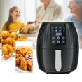 thumbnail image 4 of Air Fryer 5.5L Multifunctional Intelligence Household Large Capacity 1300W Big Firepower Timing Touch Screen LCD Electric Air Fryer, 4 of 5