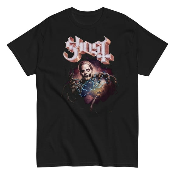 Ghost - World Logo Unisex T-Shirt - Black - Small