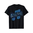 thumbnail image 1 of Music Notes Musician Gift for Music Lover Fan Design Unisex T-Shirt G1477, up to Size 5XL, 1 of 4