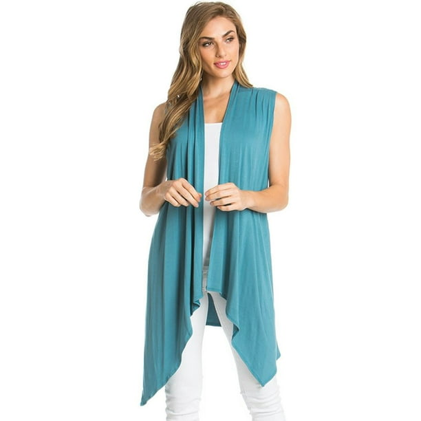 sleeveless duster cardigan