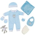 thumbnail image 5 of Tiny Treasures Toy Doll Playset with Layette Set, 5 of 7