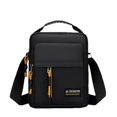 thumbnail image 1 of Bandolera de nailon resistente al agua para hombre de 20 x 7 x 24 cm, color negro, 1 of 2