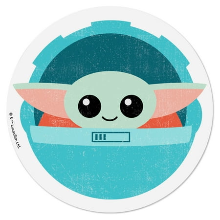 Hallmark Star Wars: The Mandalorian Vinyl Sticker (Grogu in Hover Pram)