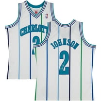 Larry Johnson Charlotte Hornets Autographed Mitchell & Ness 1992-93 White Swingman Jersey - Fanatics Authentic Certified
