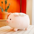 thumbnail image 6 of EUBUY Cute Angel Pig Plush Toy Cute Plush Cushion Stuffed Pig Plush Pillow Pink 35CM Open Eyes, 6 of 9
