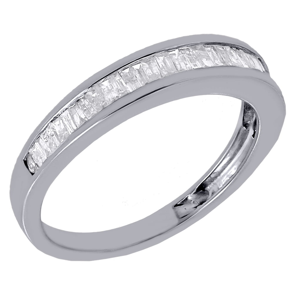 Jewelry For Less Real Diamond Baguette Wedding Band Ring