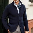 thumbnail image 2 of Men's Knit Cardigan Sweater Button Front Long Sleeve Regular Fit Casual Jacket, 2 of 7
