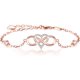thumbnail image 1 of Pulsera de mujer Plata de ley 925 Delicada cruz religiosa Fe Infinito Símbolo de corazón Cruz lateral Dios bendiga Pulsera Confirmación Regalo para mamá Mujer Esposa Novia Vhermosa WMZL-1928-2, 1 of 4