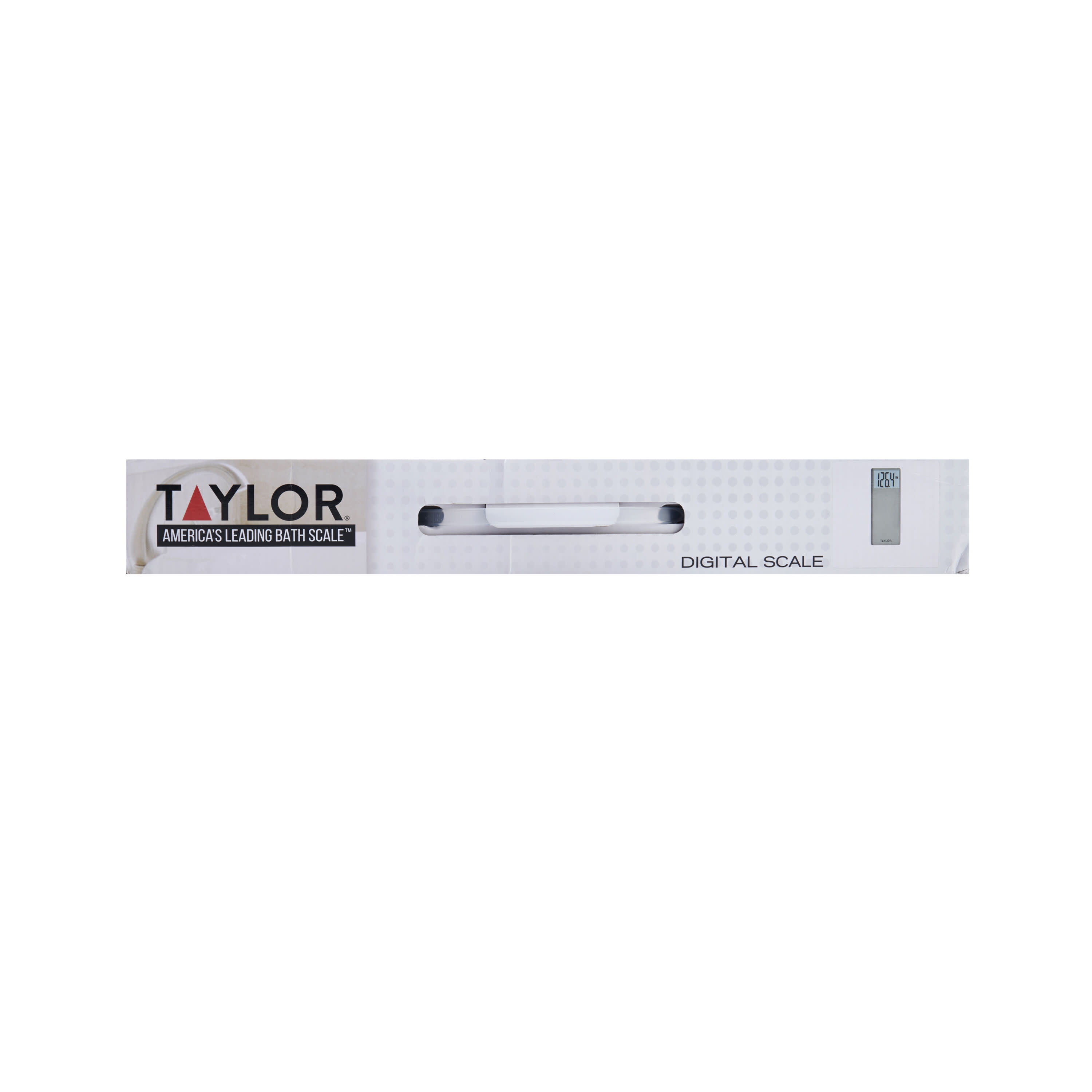 Taylor Digital 400 lb Capacity White/Gray Bathroom Scale