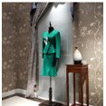thumbnail image 4 of Nuevos trajes de falda profesionales chinos, uniforme bordado, conjunto de dos piezas, blazer y trajes, ropa de oficina de lujo verde de alta gama para dama, 4 of 4