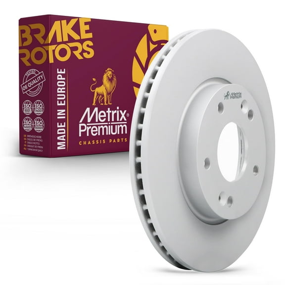 Metrix Premium Chassis Parts - 11.02 inch (280mm) Front Coated Vented Disc Brake Rotor Fits Hyundai Kona, Hyundai Venue, Veloster, Elantra, Elantra GT, Elantra Coupe, Kia Soul, Forte, Forte5