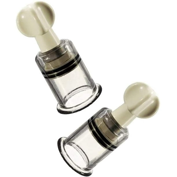 Succionador de pezones Succionadores de pezones Succionadores de pezones para mujer Conjunto de pareja Extra fuerte Succionadores de clítoris transparentes 2 piezas oso de fresa Juguete