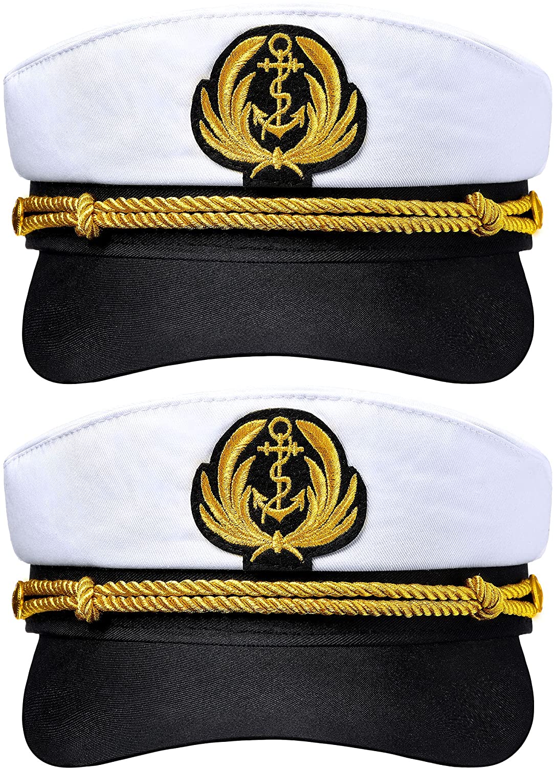 2 Pieces Yacht Captain Hat Sailor Ship 