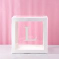 thumbnail image 1 of Baby Girl Birthday Party Decorations Letters Box Kit White Transparent Boxes Wedding Confession Scene Arrangement Balloon Gift Box, 1 of 9