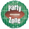18" Party Zone Football Holographic Round Foil Balloon - Party Supplies