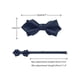 thumbnail image 2 of INSPIRAR CHIC Corbatas de Pajarita para Hombre con Puntos de Diamante, Corbatas Pre-atadas Sólidas para Bodas Formales en Azul Marino, 2 of 4