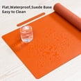 thumbnail image 4 of Base para escritorio Wolaile de cuero PU impermeable, color naranja, 91 x 43 cm, 4 of 9