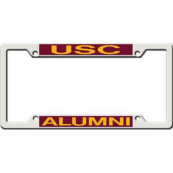 Usc Trojans Metal Alumni Inlaid Acrylic License Plate Frame - Alternate