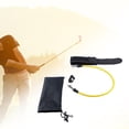 thumbnail image 4 of Cinturón de tensión de swing de golf Cuerda de resistencia elástica Equipo de palos de golf Ligero Fácil de instalar Suministros de fitness Fácil de Sunnimix Entrenador de swing de golf, 4 of 8