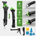 thumbnail image 5 of Caulk Gun, Professional Caulking Tool Kit for Bathroom and Kitchen Sealant Application, with Caulk Remover and Scraper, 10-Piece Set, 5 of 8