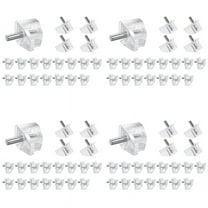 80 Pieces 3 mm Shelf Pins Clear Support Pegs Cabinet Shelf Pegs Clips Shelf Support Holder Pegs for Kitchen Furniture