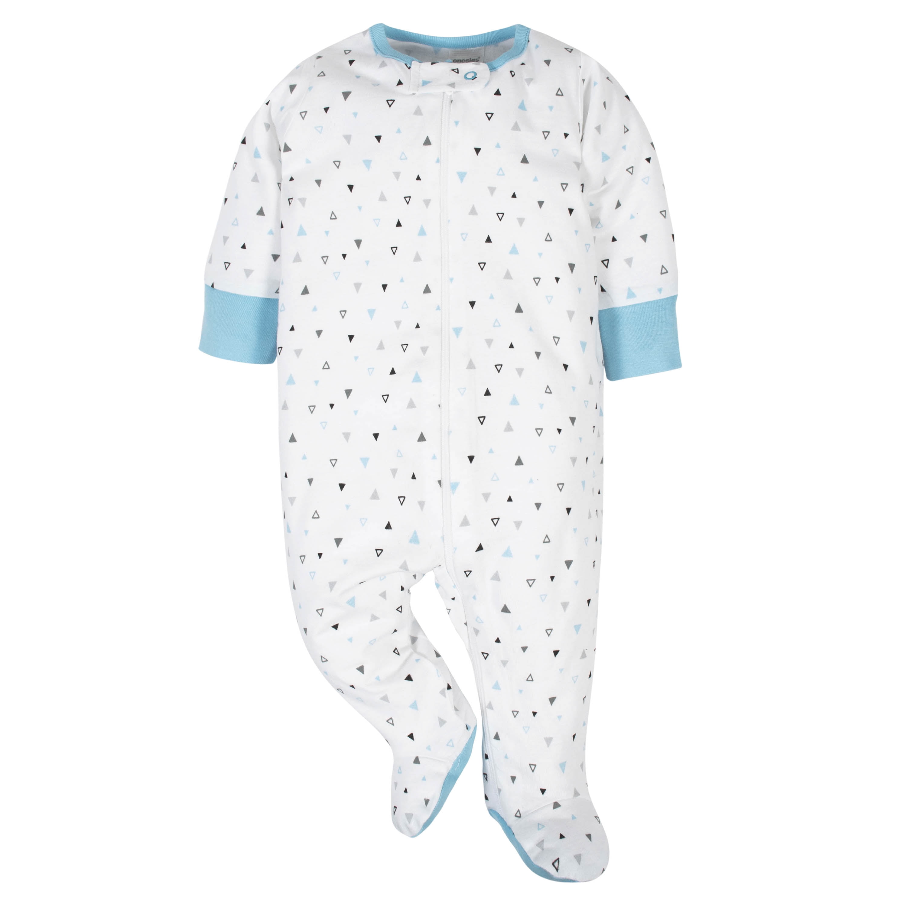 Onesies Brand Gender Neutral Sleep 'n Plays Footed Pajamas, 4-Pack, Sizes Newborn - 6/9 Months