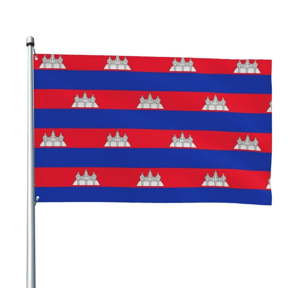 Cambodian Flag Flag 4x6 Ft Big Flag For Outdoor Indoor Office Workplace Home Garden