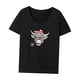 thumbnail image 3 of Camiseta para mujer, camiseta de verano suave y ligera con cuello redondo para viajar, regalo para mujer L, 3 of 7