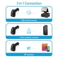 thumbnail image 2 of U11 Bluetooth and 2.4G Wireless Barcode Scanner with USB Connectivity - Ideal for Supermarkets and Inventory Management, Supports Paper and Screen Codes, Features Rechargeable Battery and High-Speed, 2 of 6