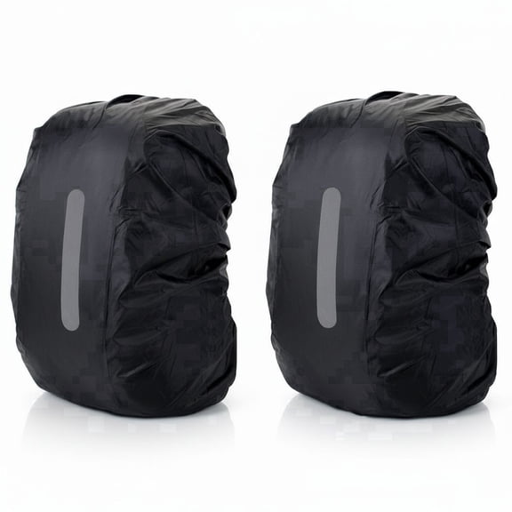 2 Pack Waterproof Rain Cover for Backpack,Backpack Rain Cover with Reflective Strip,Rucksack Rain Cover for Bicycling/Hiking/Anti-Dust/Anti-Theft/Camping/Traveling/Outdoor Activities