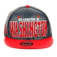 thumbnail image 2 of Washington DC Faux Leather Flat Bill Snap Back Hat Cap, 2 of 6