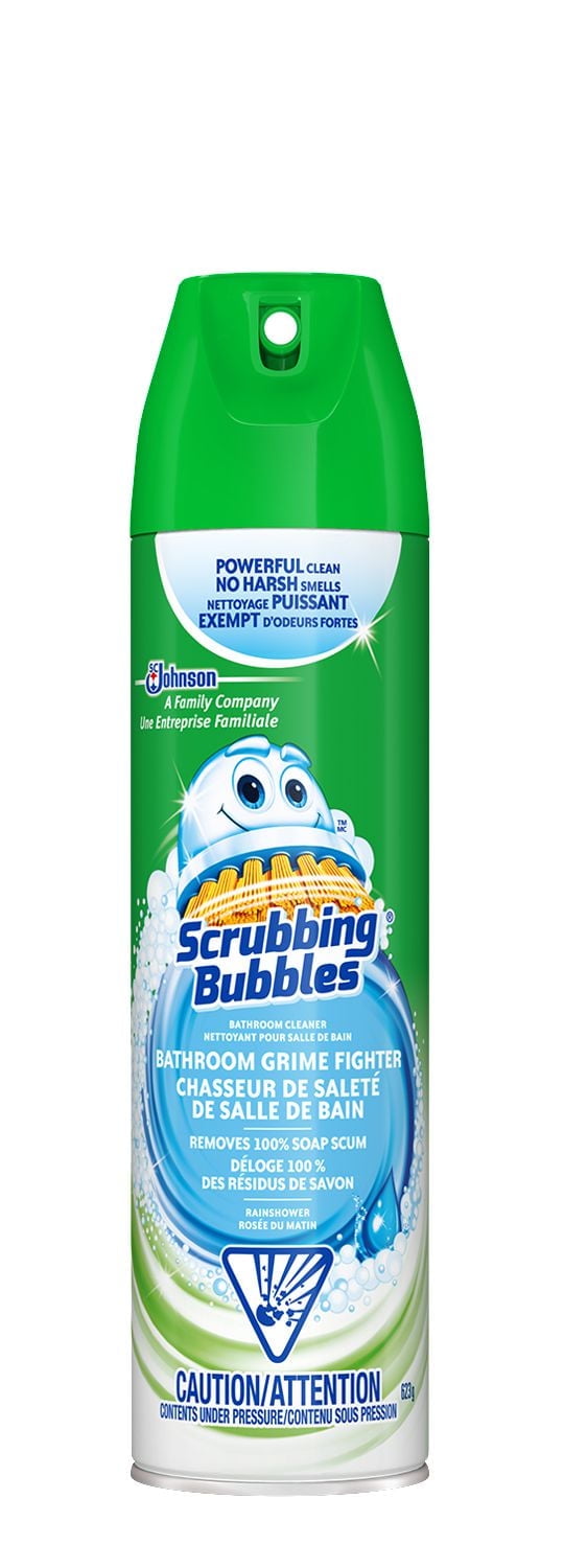 Scrubbing Bubbles® Bathroom Cleaner and Disinfectant, Kills Germs on Tubs, Shower Walls and More, Rainshower Scent, 623g