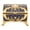 Gold Blue, variant on Riousery Vintage Metal Jewelry Box Women Rectangular Trinket Organizer Gold Blue 3.1in/8cm
