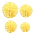 thumbnail image 3 of Inteprter Papel Pom Pom para fiesta de cumpleaños, pañuelos colgantes, flores, bolas de flores, papel Kits de decoración para fiestas Amarillo 10 pulgadas, 3 of 6