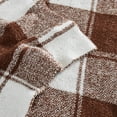 thumbnail image 2 of Brooklyn Loom Dusted Plaid 100% Microfiber Polyester  50x70 Throw Blanket in Brown, All Season, Adult Size, OEKO-TEX Certified, 2 of 10