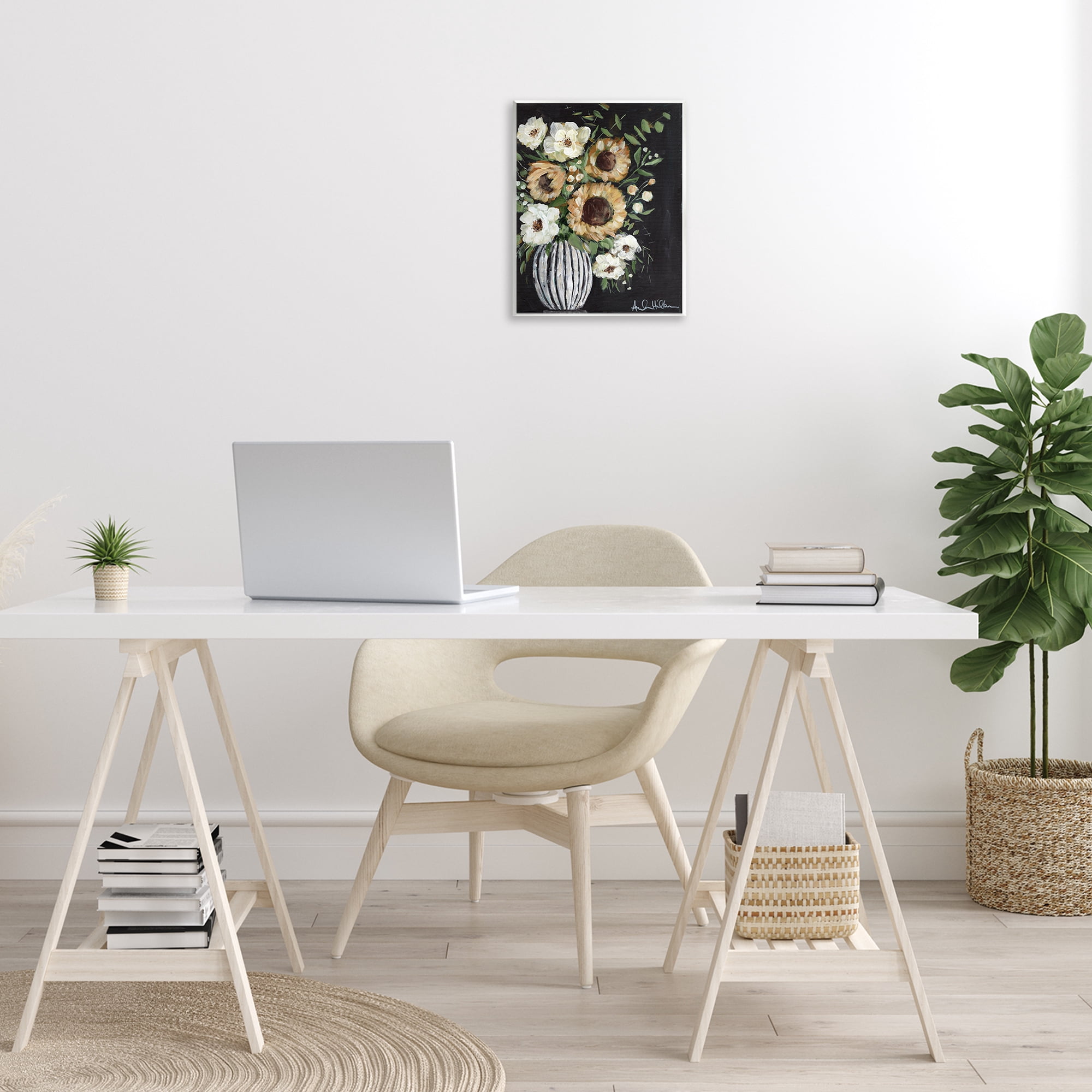 Stupell Industries Full Country Bouquet Botanical & Floral Painting Unframed Art Print Wall Art, 11 x 14