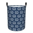 thumbnail image 1 of Fotbe Navy Nautical Cesto de Ropa con Asas, Cesto Impermeable de Gran Capacidad, Bolsa de Lavado para Dormitorio, Cesto de Ropa con Ruedas y Asas-Medium, 1 of 6