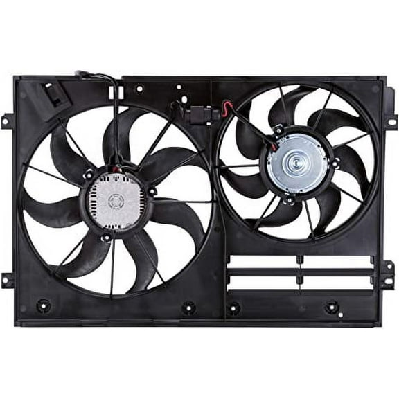 TYC 622820 Replacement Cooling Fan Assembly Compatible with Volkswagen Jetta , Black