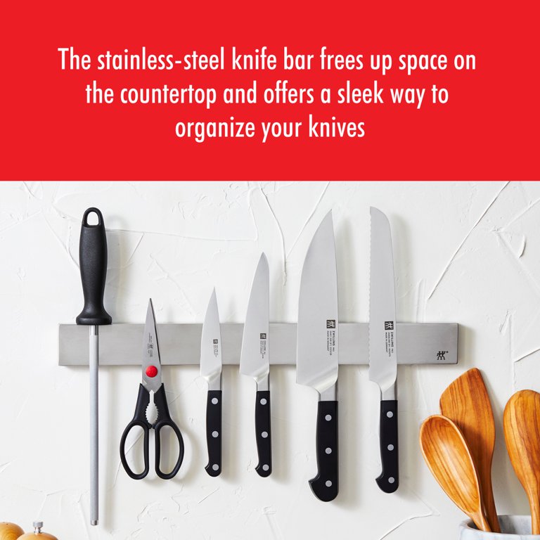 Zwilling J.A. Henckels Pro 7 Piece Knife Set w/ Stainless Magnetic Knife  Bar