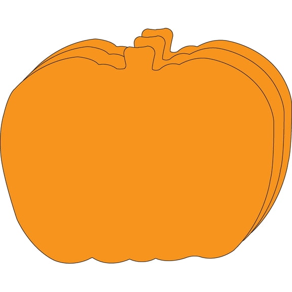 SHAPES ETC. Pumpkin Single Color Super Cut-Outs- 8” x 10”