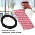 thumbnail image 3 of Arabia Men Headscarf, Print Patterns Polyester Fabric Muslim Head Scarf  for Outdoor Travel Hiking Party, 3 of 7
