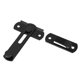thumbnail image 4 of 9x pestillo abatible negro Pestillos de puerta cerradura de pestillo de puerta de seguridad corredera de acero inoxidable Compatible con puerta de cabina, 4 of 5