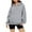 gray, variant on Girls Oversized Hoodies, Comfy Women's Hoodie Lightweight Pullover Long Sleeve Tops with Pocket Sweatshirt Solid Color Hoodied Sweatshirts Warm Fall Winter Athletic Wear Workwear