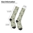 thumbnail image 2 of Naloa Skull with Cash Thigh High Socks Extra Long Stretchy Sock Women Over Knee High Opaque Stocking Daily Wear, 2 of 6