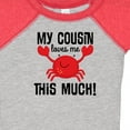 thumbnail image 4 of Inktastic My Cousin Loves Me Boys Boys or Girls Baby Bodysuit, 4 of 5