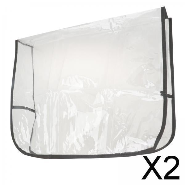 Funda para respaldo de silla,Funda protectora para silla de salón profesional,Funda de respaldo transparente impermeable para barbería,Funda de PVC transparente para silla de barbería,Funda