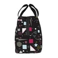 thumbnail image 2 of Lsque Colorful Geometry Pattern Lunch Bag Women/Men Insulated Lunch Box,Small Leakproof Cooler Food Lunch Containers Reusable High Capacity Lunch Tote Bags, 2 of 6